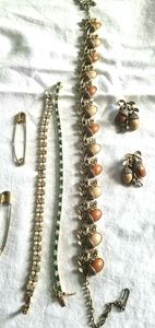 Bundle vintage gold jewelry